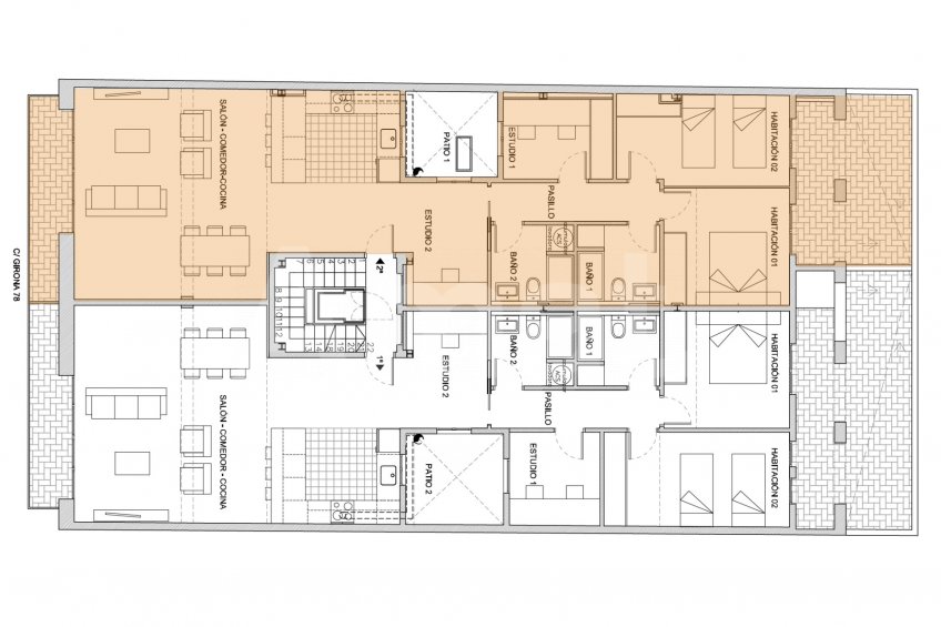 Large & furnished flat with terraces in the Eixample -27
