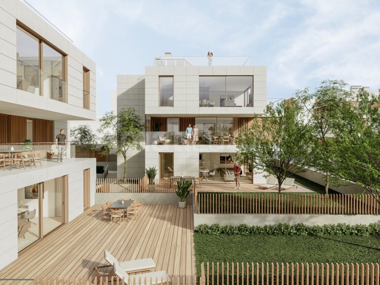 ELS GARROFERS-Merlès. New ground floor with large private garden of 223sqm