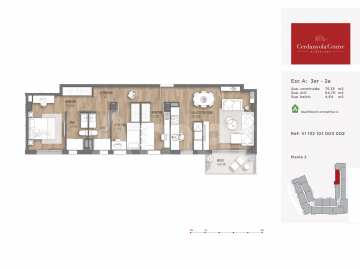 CERDANYOLA CENTRE – Piso nuevo de 3 dormitorios -24