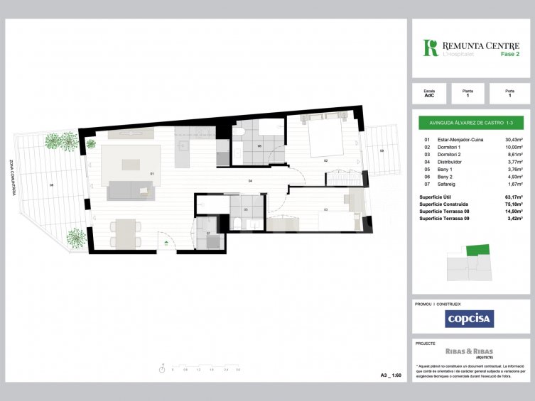 REMUNTA CENTRE II- Brand new flat with 2 bedrooms and 2 terraces -10