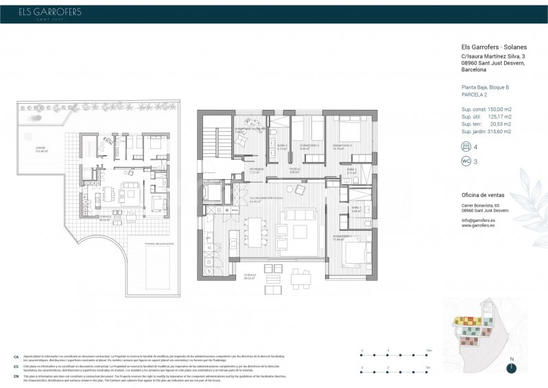 ELS GARROFERS-Solanes Planta Baixa nova amb gran jardí privat de 315m2 -50