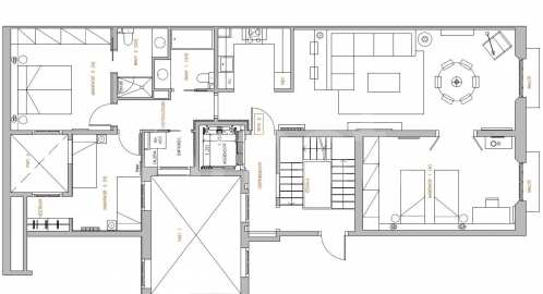 1840 APARTMENTS– Piso reformado y amueblado con 3 dorm. y piscina -46