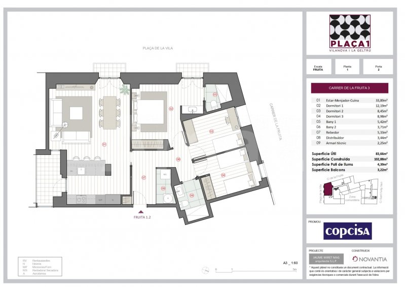 Piso nuevo con piscina, en el centro -32