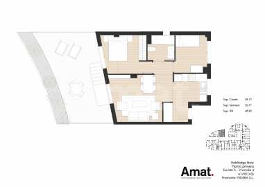 Compacto piso seminuevo y  con gran terraza, cerca del centro -37