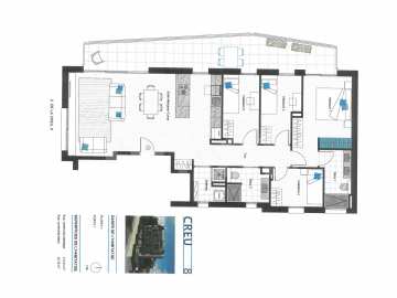 CREU 8- Cèntric pis amb espaiosa terrassa de 25 m2 -10