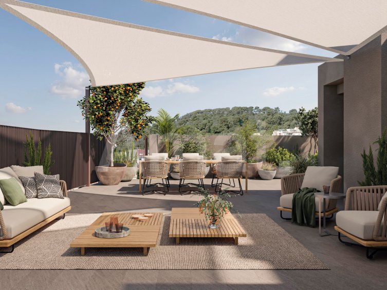 CREU 8- Cèntric àtic amb terrassa, gran solàrium i vistes