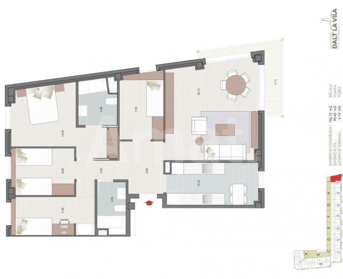 Semi-new apartment in Dalt La Vila. -41