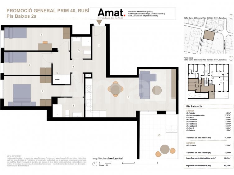 GP40 -Planta baixa nova amb terrassa i 3 dorm. -7
