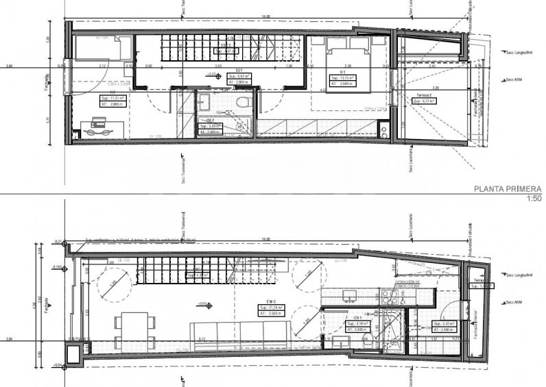 Casa de 4 habitaciones, en el centro -36