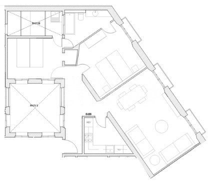 1840 APARTMENTS– Piso reformado y amueblado con 2 dorm. y piscina -2