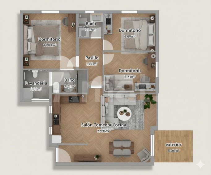 Piso esquinero y luminoso, en Sant Domènec -11