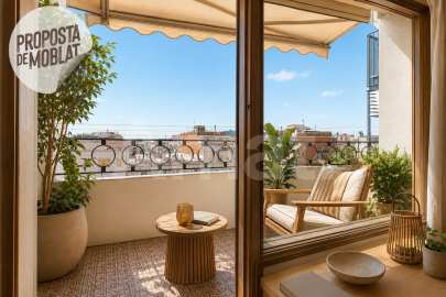 East-facing apartment with balcony and views, in Esquerra Eixample -42