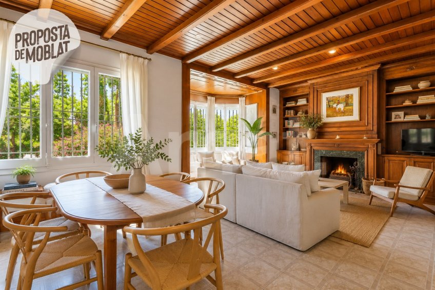 Elegante casa de estilo clásico en Sant Cugat -2