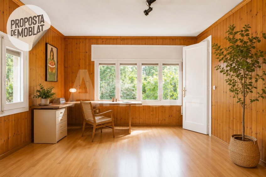 Elegante casa de estilo clásico en Sant Cugat -36