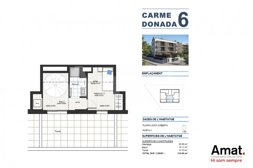 CD6 Tiana- Àtic dúplex nou amb 2 terrasses i 3 dorm. -8